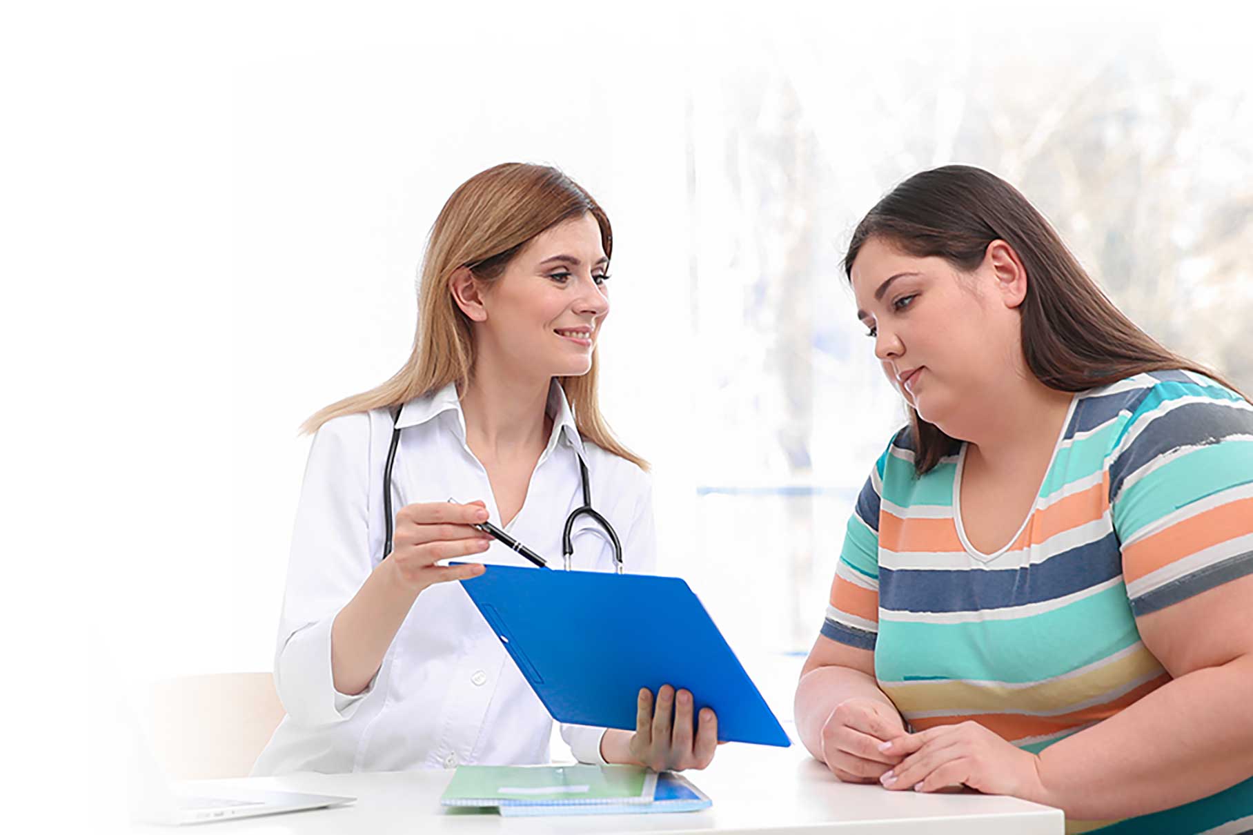 physician consulting with patient