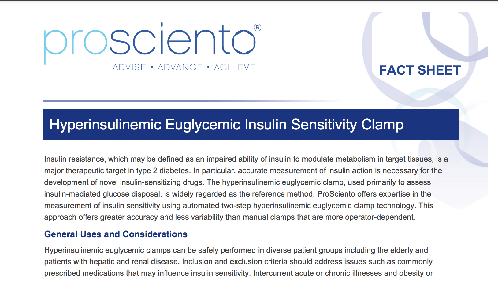 Hyperinsulinemic Euglycemic Insulin Sensitivity Clamp thumbnail