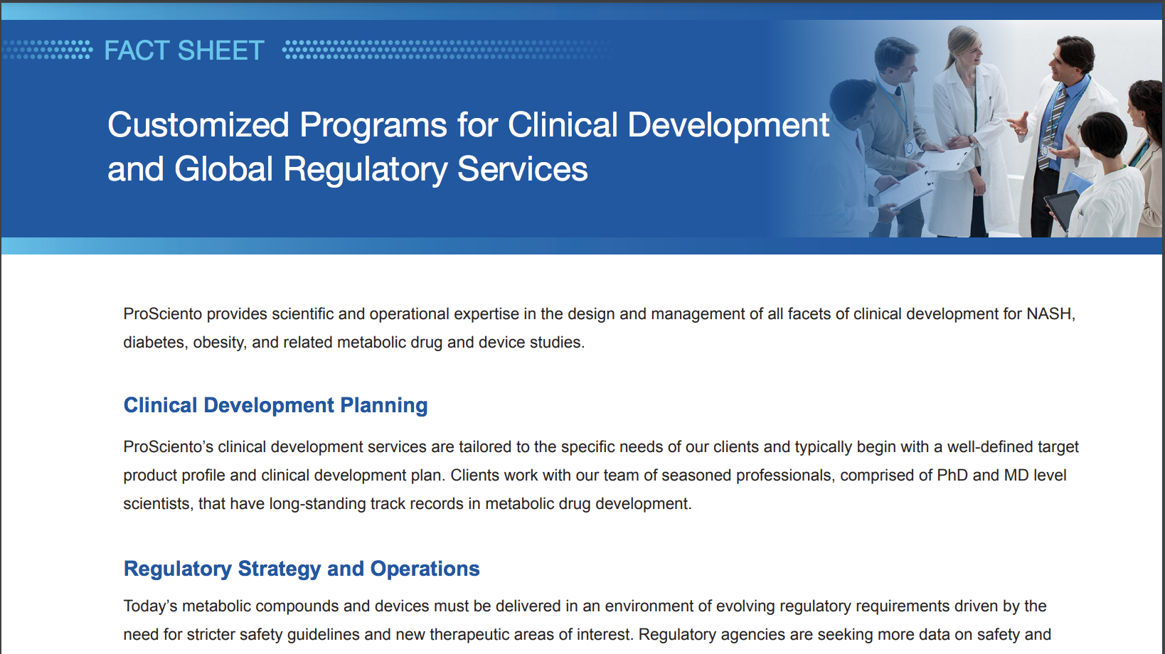 Customized Programs for Clinical Development and Global Regulatory Services thumbnail