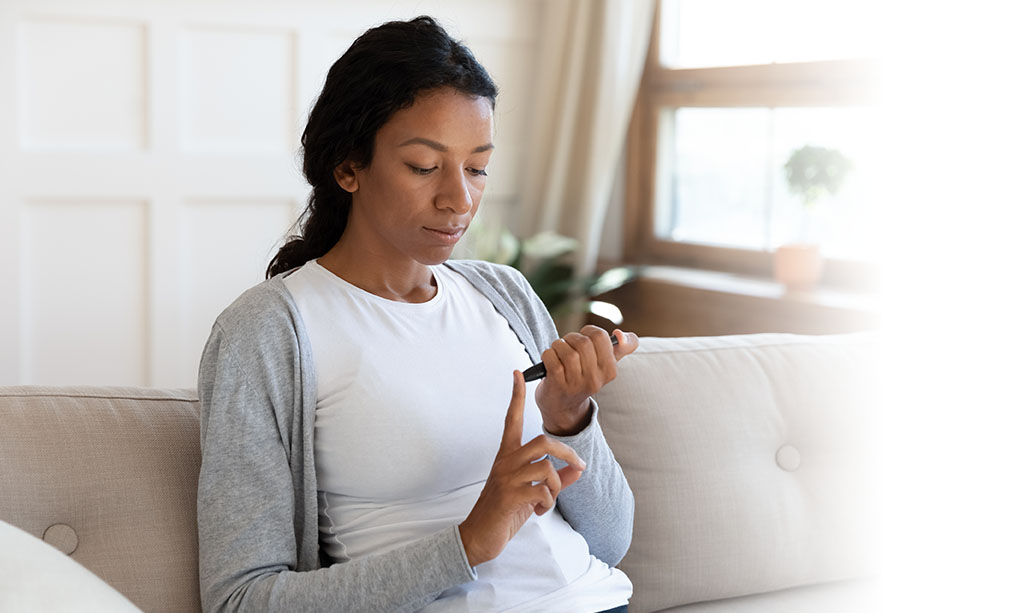 diabetes patient testing glucose