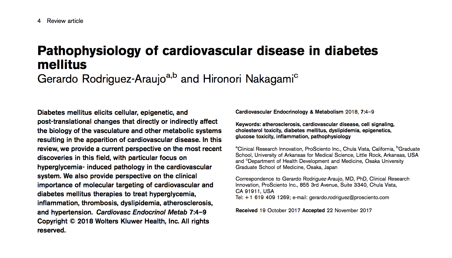 image of Pathophysiology of cardiovascular disease in diabetes mellitus.