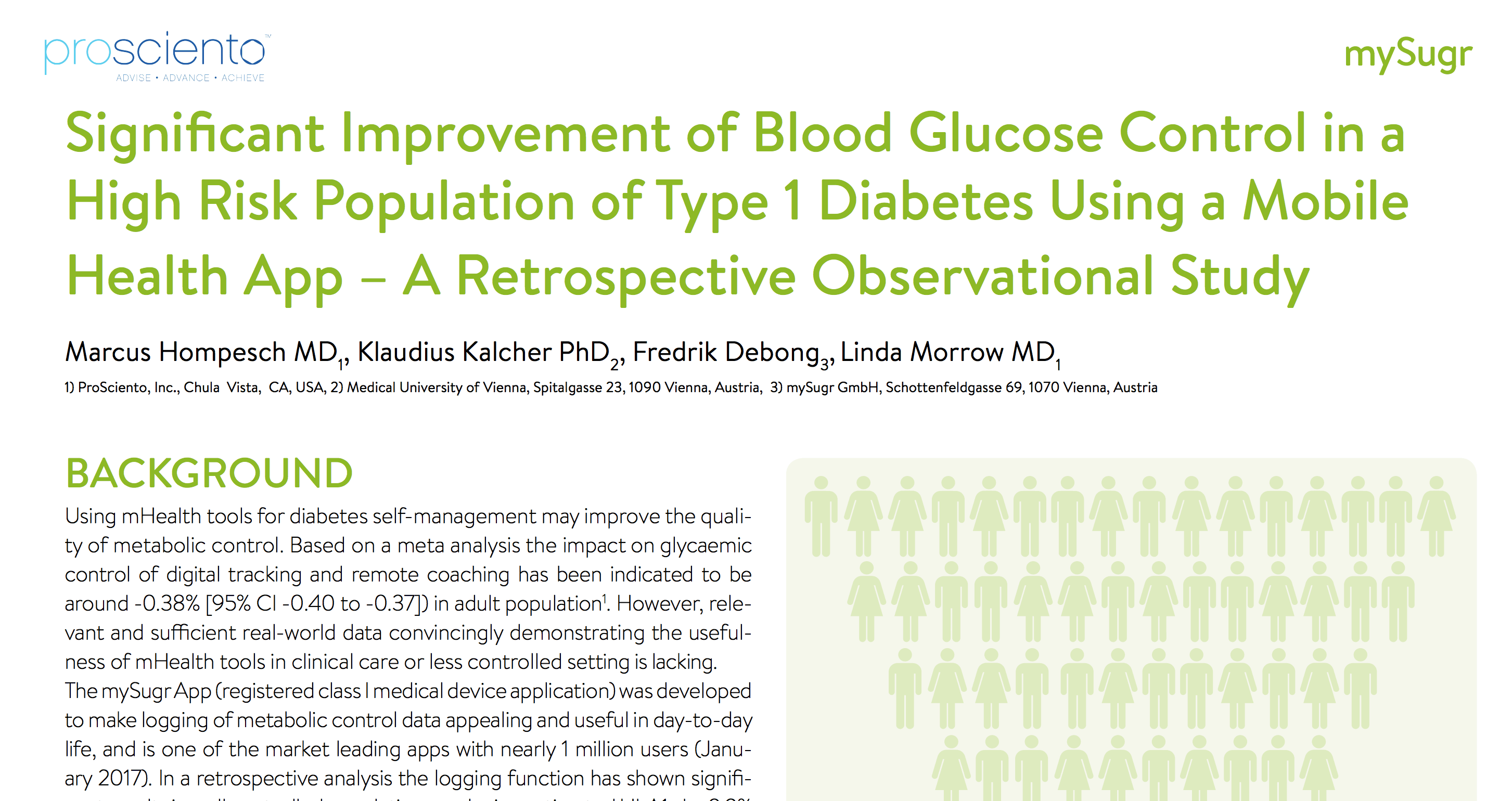 image of Significant improvement of blood glucose control in a high-risk population of type 1 diabetes using a mobile health app – a retrospective observational study.