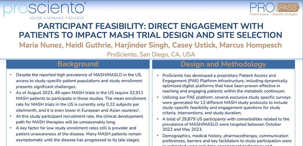 Participant Feasibility: Direct Engagement With Patients to Impact MASH Trial Design and Site Selection thumbnail